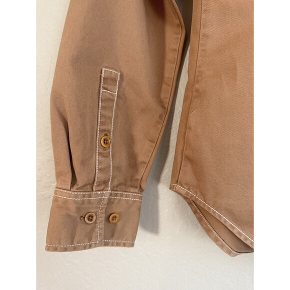 MADEWELL Women's Darted Button Up Fallen Timber Shirt NN943 BLOUSE sz 0 - Picture 4 of 8